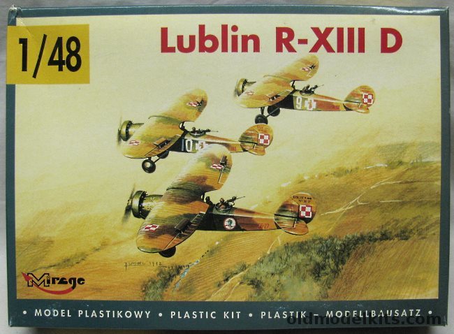 Mirage Hobby 1/48 Lublin R-XIII D - Polish Air Force, 48301 plastic model kit